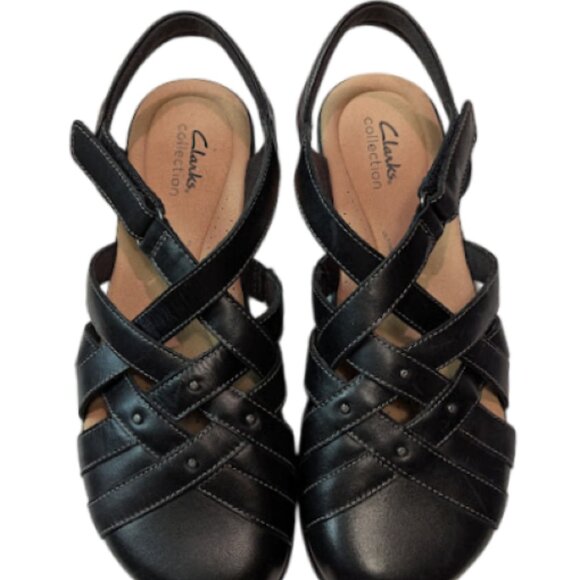 Clarks Crisscross Straps Comfort Elizabelle Sea Fisherman Sandals Size 9.5  NWOB - Picture 5 of 9